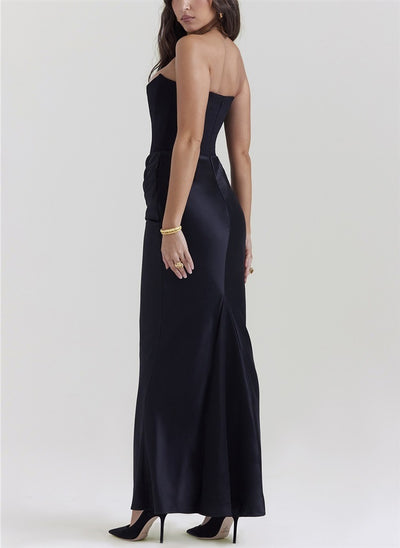 Vestido Largo Tubo Escotado Elegante para Fiestas y Eventos - Image 21