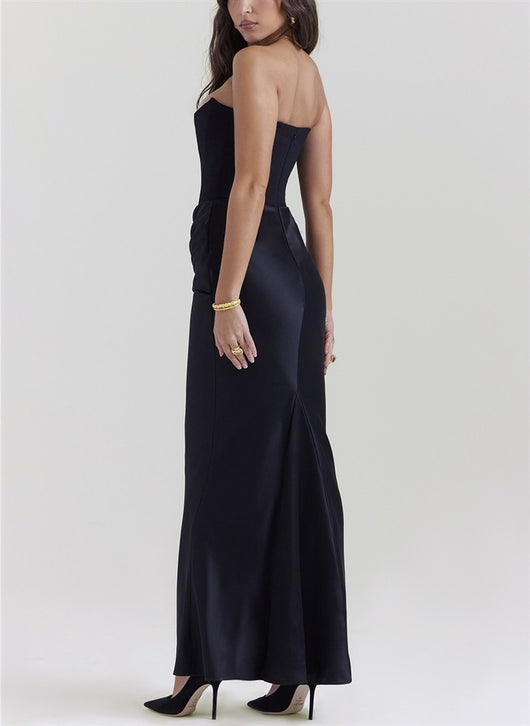 Vestido Largo Tubo Escotado Elegante para Fiestas y Eventos - Image 21