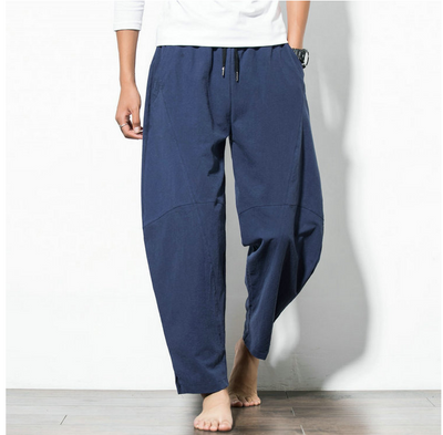 Pantalones Harem Étnicos de Algodón y Lino con Encaje Hip-Hop - Image 16