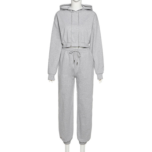 Sudadera con Capucha y Cintura Alta - Conjunto Casual Deportivo - Image 3