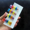 Pinza para Cabello Acrílica Oso Jelly con Colores Caramelo