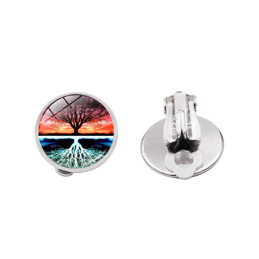 Aretes Árbol de la Vida con Gema Brillante - Image 26