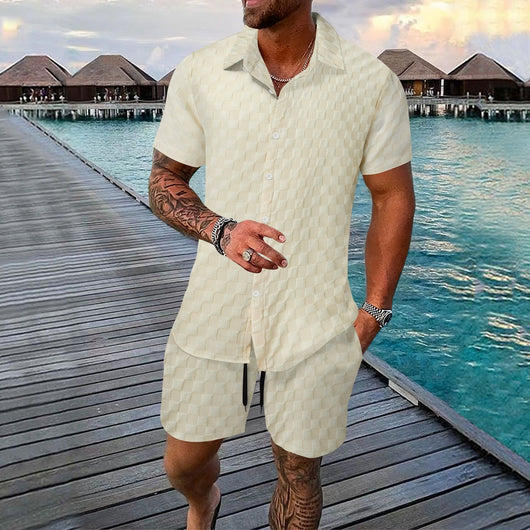 Camisa Casual de Fibra Química - Traje Versátil para Hombre - Image 12