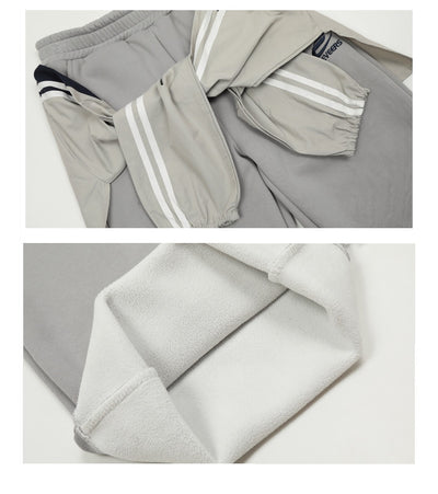 Pantalones de Buzo con Diseño de Tiras y Forro Polar - Image 9