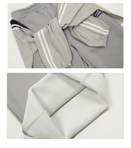 Pantalones de Buzo con Diseño de Tiras y Forro Polar - Image 9