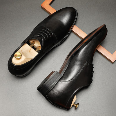 Zapatos de Cuero para Hombre con Aumento de Altura y Punta Suave - Image 13