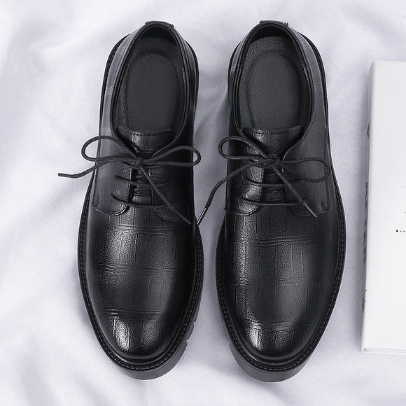 Zapatos Formales de Cuero con Aumento de Altura 10cm - Elegancia y Confianza