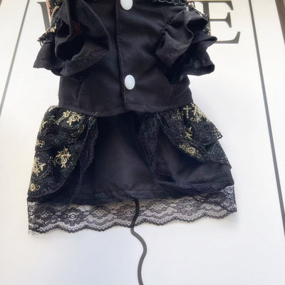 Falda Gótica Dorada para Mascotas - Ropa Elegante para Perros y Gatos - Image 11