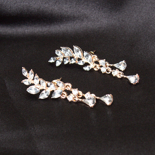 Aretes de Moda Hoja con Borla - Diseño Tendencia - Image 2