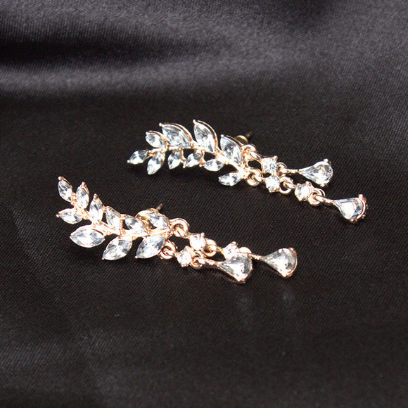 Aretes de Moda Hoja con Borla - Diseño Tendencia