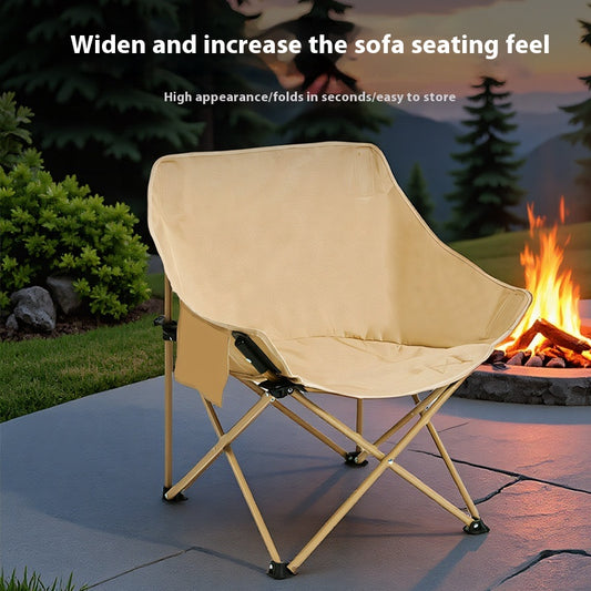 Silla de Camping Plegable con Respaldo Ergonómico
