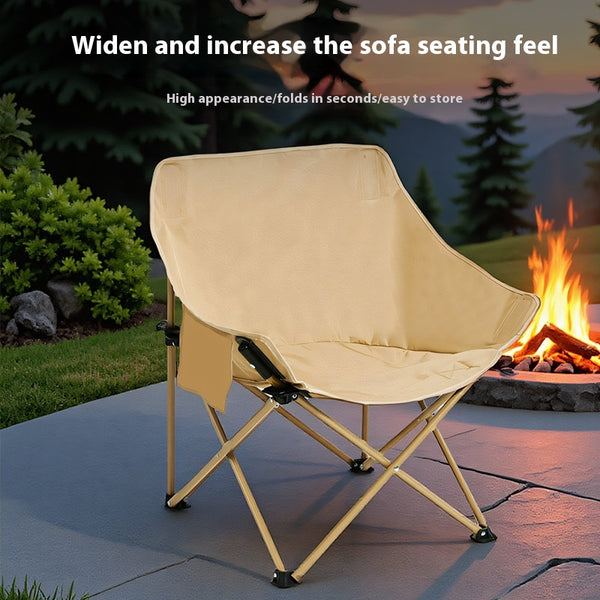 Silla de Camping Plegable con Respaldo Ergonómico