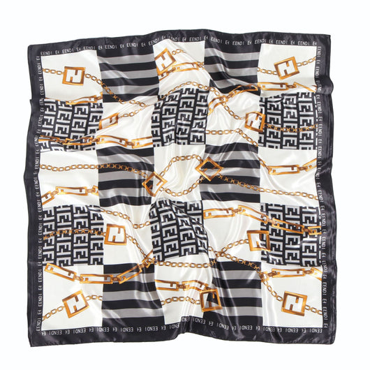 Pañuelo Estampado Cadena para Mujer - Kerchief Satinado 90x90cm - Image 17
