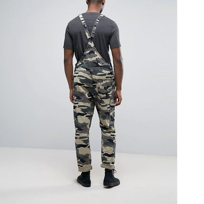Pantalón Overall con Tirantes en Camuflaje - Image 3