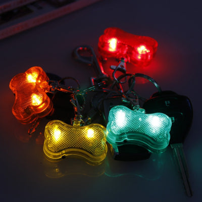 Placa de Identificación LED Forma Hueso para Mascotas - Collar de Seguridad Luminoso - Image 3