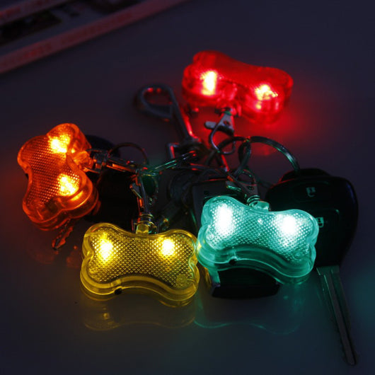 Placa de Identificación LED Forma Hueso para Mascotas - Collar de Seguridad Luminoso - Image 3