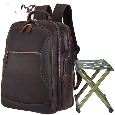 Mochila de Viaje Ejecutiva de Cuero 17 Pulgadas - Gran Capacidad - Image 3