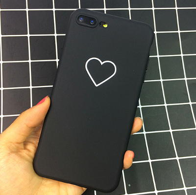 Funda Protectora Abstracta Lover Face TPU Mate Negro - Image 12