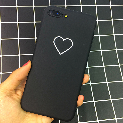 Funda Protectora Abstracta Lover Face TPU Mate Negro - Image 12