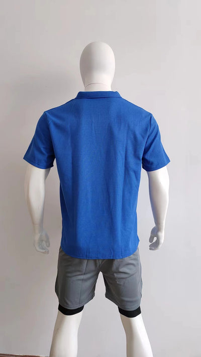 Polo Casual de Cuello V para Hombre - Colores Sólidos - Image 33