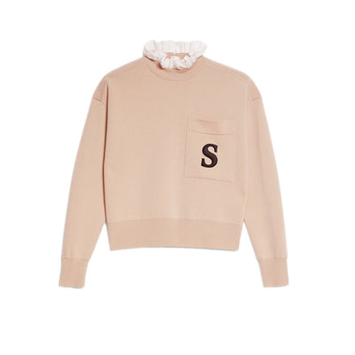Blusa de punto con bordado de letras - Image 2
