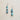 Chunky Beaded Turquoise Stone Earrings 224b