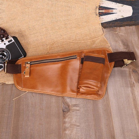 Bolsa Mensajero de Cuero Vacuno Multifuncional para Hombre - Image 12