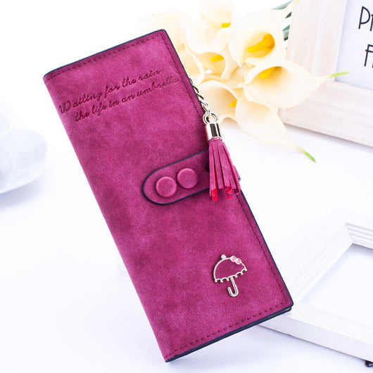 Cartera Larga para Mujer con Diseño Coreano - Billetera Elegante con Cierre de Cremallera - Image 9