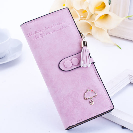 Cartera Larga para Mujer con Diseño Coreano - Billetera Elegante con Cierre de Cremallera - Image 13