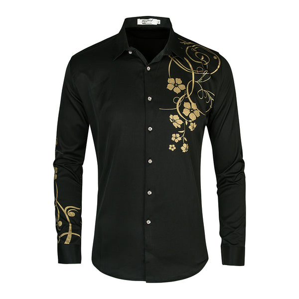 Camisa Slim Fit Coreana de Manga Larga para Hombre - Image 32