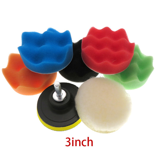 Kit de 7 Esponjas Pulidas de 3 Pulgadas para Auto