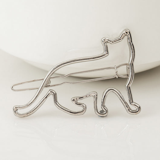 Pasador Gato Hueco KT en Aleación - Clip Decorativo para el Cabello - Image 5