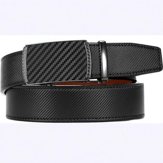 Cinturón de Cuero para Hombre con Hebilla Automática y Acabado Mate - Image 6