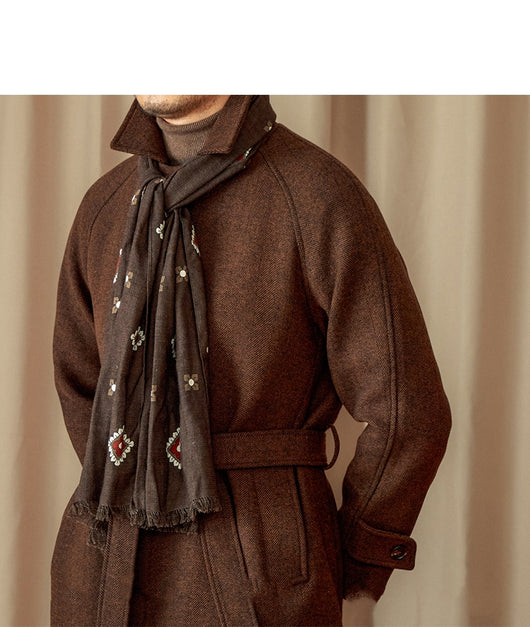 Abrigo Largo de Lana Británica 50% - Estilo Casual Invierno - Image 3
