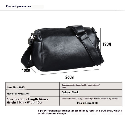 Bolsa Mensajera Casual Estilo Coreano para Hombre - Image 7
