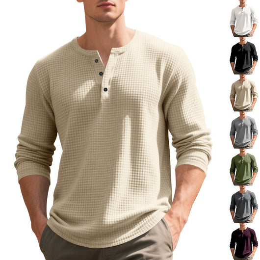 Camiseta Manga Larga Henry Estilo Retro - Image 51