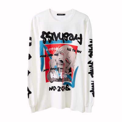 Remera Hip-Hop Estampada de Manga Larga - Image 11