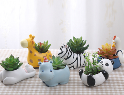 Maceta Decorativa de Animales Divertidos para Suculentas