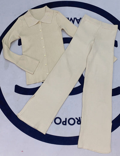 Conjunto de Dos Piezas en Punto Acanalado para Mujer - Image 5