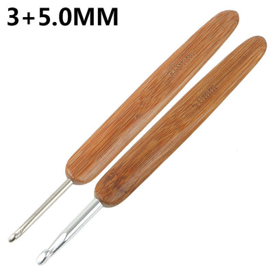 Herramienta de Ganchillo de Bambú Carbonizado para Tejido Manual DIY - Image 12