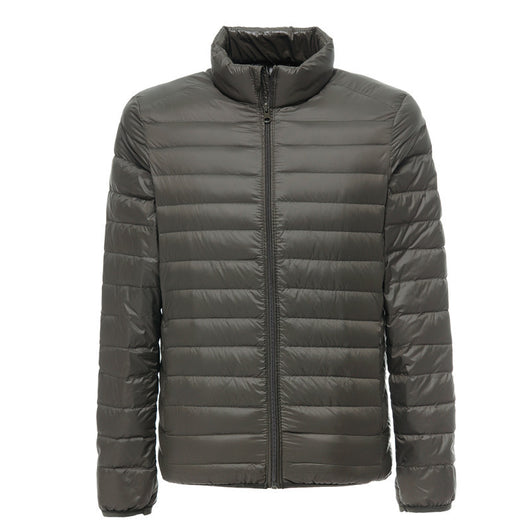 Chaqueta Acolchada de Plumón Ligera para Hombre Talla Grande - Image 10