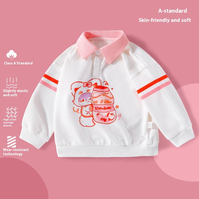 Camisa Infantil Primavera Otoño con Cuello Solapa - Image 6