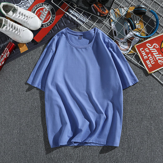 Camiseta Hombre Algodón Puro Manga Corta Suelta Estilo Coreano - Image 16
