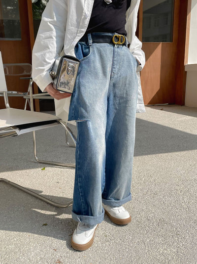 Jeans Rectos con Degradado para Niñas - Image 12