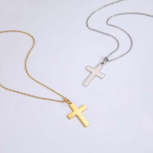 Dije Minimalista de Oro Cruz Elegante para Hombre y Mujer - Image 13