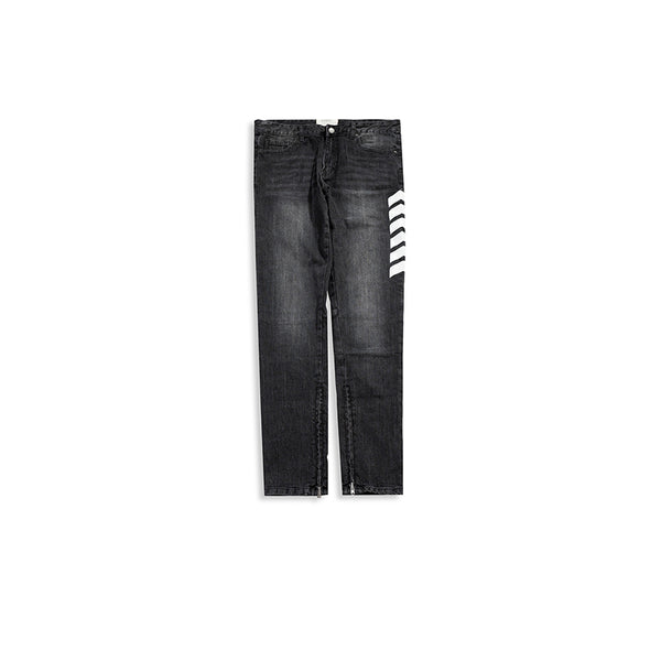Jeans Unisex con Cierre de Cremallera en Puños