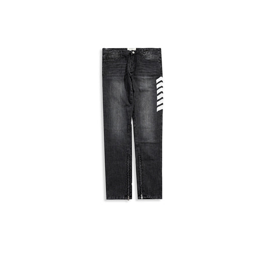 Jeans Unisex con Cierre de Cremallera en Puños