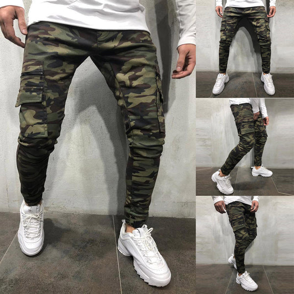 Pantalones Vaqueros Camuflaje con Elastano