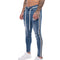 Pantalón Slim Fit con Rasgados y Rayas para Hombre
