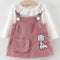 Conjunto de 2 Piezas: Vestido Elegante para Niña